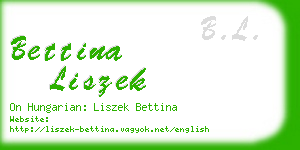 bettina liszek business card